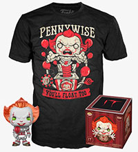 Funko-Pop-It-475-Pennywise-with-Balloon-Metallic-Hot-Topic-T-Shirt-Bundle-Exclusive
