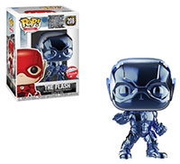 Funko-Pop-Justice-League-208-The-Flash-Chrome-Blue-Fugitive-Toys-Exlcusive