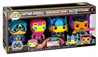 Funko-Pop-Marvel-Black-Light-Marvel-Black-Light-4-Pack-Captain-AmericaIron-ManThorDoctor-Strange-Target-exclusive
