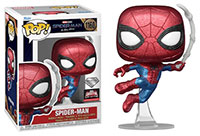 Funko-Pop-Spider-Man-No-Way-Home-1160-Spider-Man-Swinging-Diamond-Collection-Target-Con-T-Shirt-Bundle-exclusive